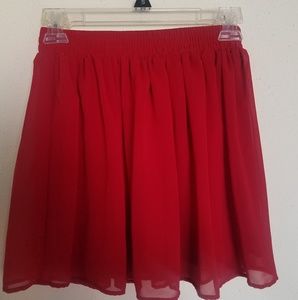 💋Short red skirt🌹